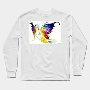 fairytale fantasy watercolor painting Long Sleeve T-Shirt